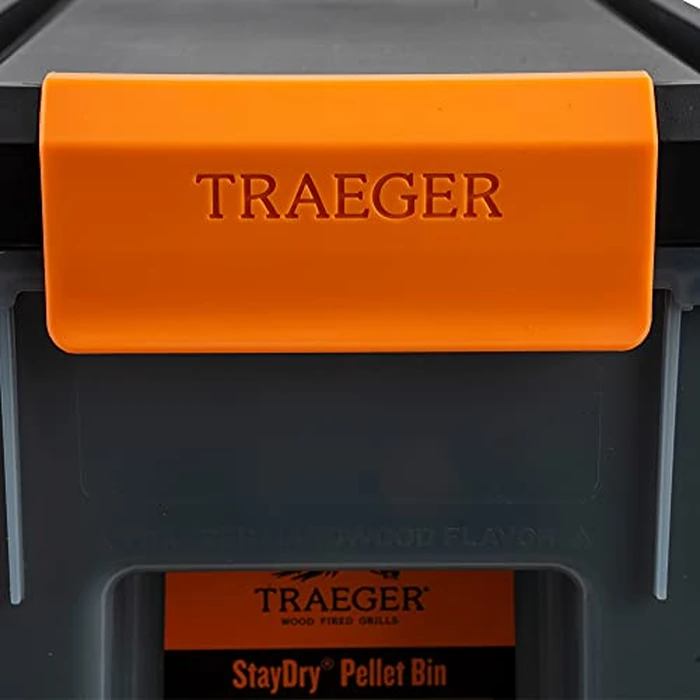 Traeger Grills BAC637 Stay Dry Pellet Storage Bin with Locking Lid, 22lb Capacity Wood Pellet Container with Flavor Stickers, Stackable Design, Airtight Storage for Grill Pellets by Traeger - Image 8
