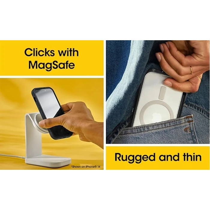 OtterBox iPhone 15 Plus and iPhone 14 Plus Defender Series XT Case with MagSafe, Screenless, Rugged - Non-Retail Packaging - Baby Blue Jeans by Otterbox - Image 4