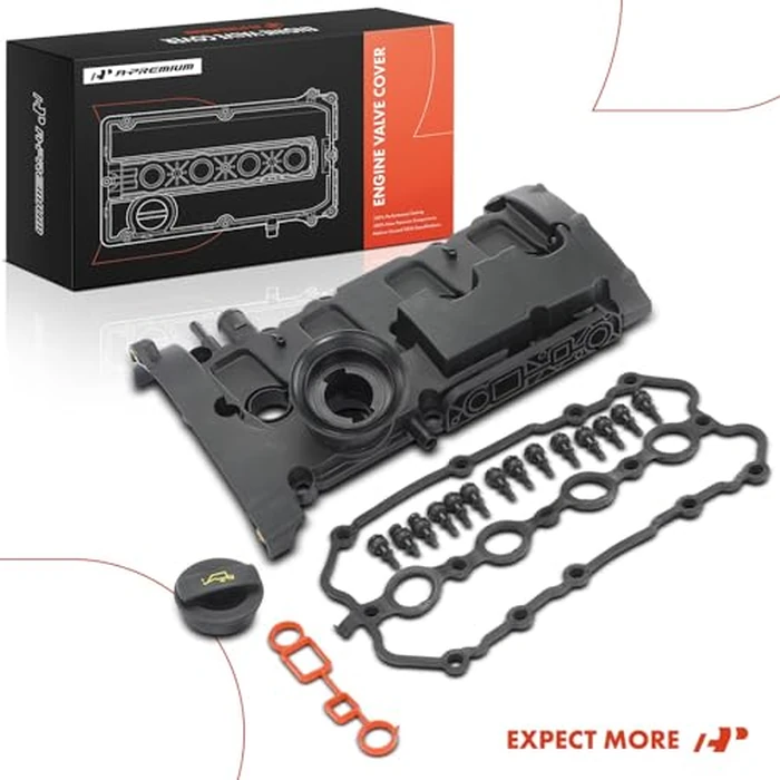 A-Premium Engine Valve Cover, with Valve Cover Gasket & Bolt, Compatible with Volkswagen Eos 2007-2008, Golf R 2012-2013, GTI 2006-2008, Jetta 2006-2008, Passat 2006-2008, 2.0L Turbo, 06F103469F by A-premium - Image 7