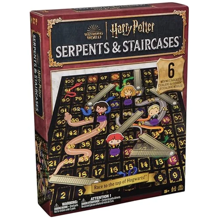 Spin Master Games, Wizarding World of Harry Potter Serpents & Staircases Classic Game, Harry Potter Game for Muggles, for Kids & Family, 1-4 Players, for Ages 5 & Up by Spin Master Games - Image 6