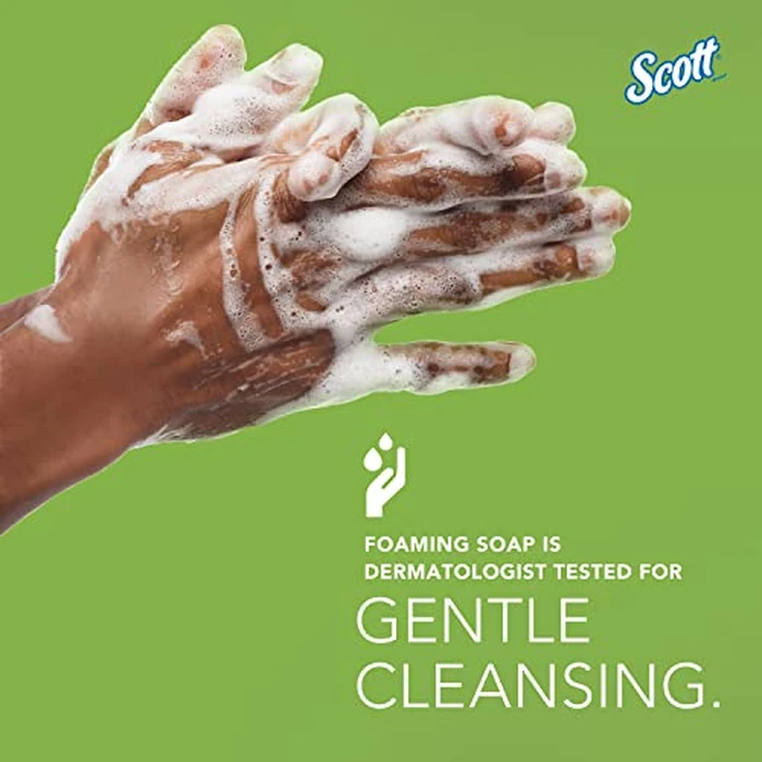 Scott Green Certified Foam Hand Soap, Ecologo, NSF E-1 Rated (91565), Unscented, Clear, 1.0 L M-Cassette Bottles, 6 Units/Case by SCOTT PROFESSIONAL - Image 9