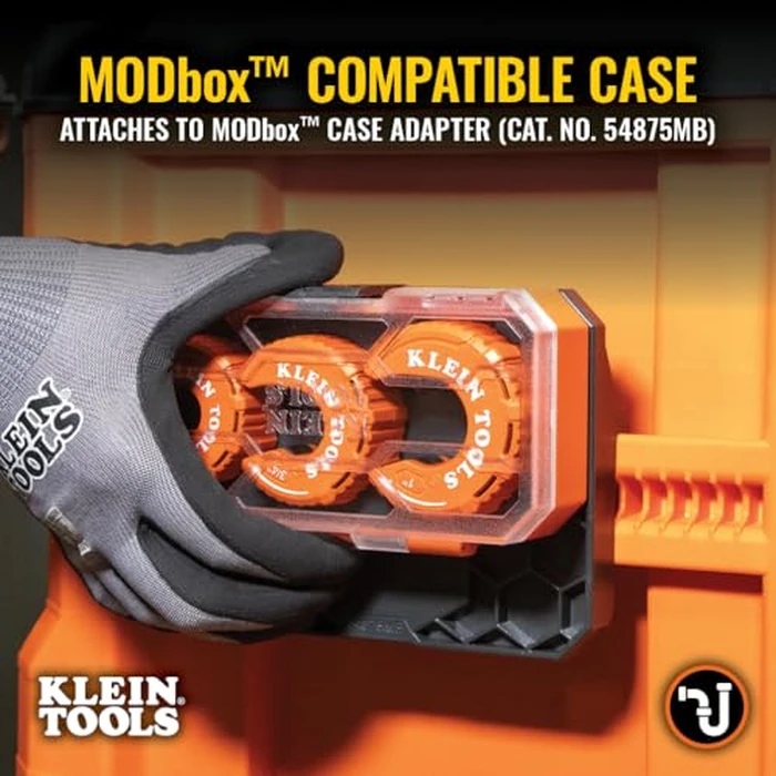 Klein Tools 50048 C-Style Copper Tubing Pipe Cutter Tool Set with 1/2, 3/4, and 1-Inch Cutters, MODbox Case, Ultra-Compact for Tight Spaces, 3-Piece by KLEIN TOOLS - Image 4