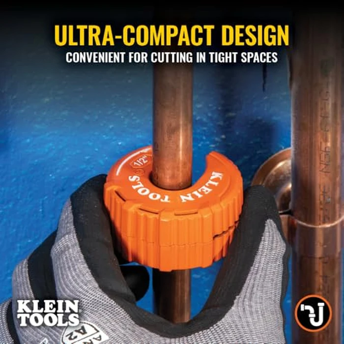 Klein Tools 50048 C-Style Copper Tubing Pipe Cutter Tool Set with 1/2, 3/4, and 1-Inch Cutters, MODbox Case, Ultra-Compact for Tight Spaces, 3-Piece by KLEIN TOOLS - Image 6