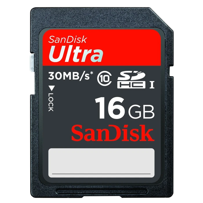 SanDisk Ultra 16GB SDHC Class 10/UHS-1 Flash Memory Card Speed Up To 30MB/s- SDSDU-016G-U46 (Label May Change) [Old Version] by Sandisk - Used - Good condition - US$9.98