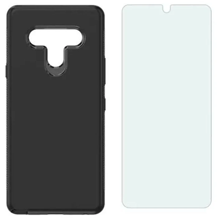 Verizon Rugged Phone Case and Blue Light Screen Protector for LG Stylo 6 - Black by Verizon - Refurbished - Brand New condition