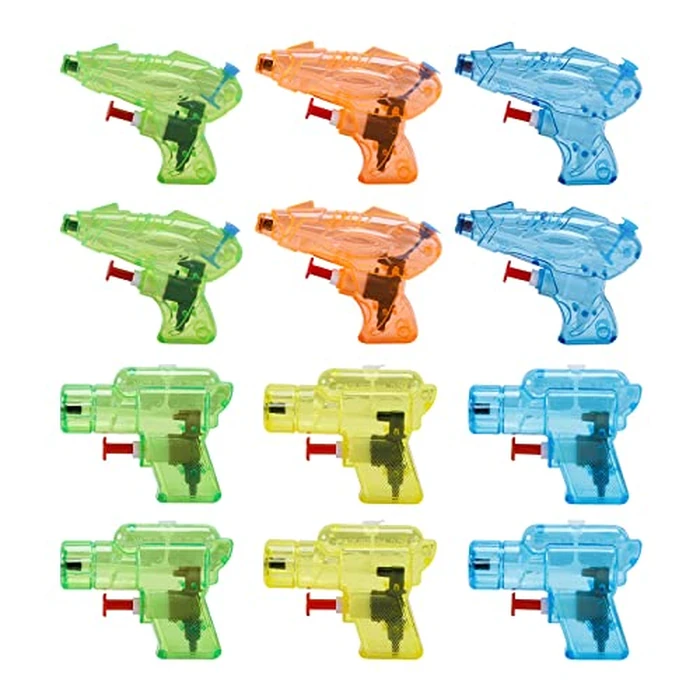 12 Packs Water Gun for Kids Squirt Toys Outdoor Beach Swimming Pool Game Summer Party Favor by CLEVERZONE - Used - Very Good condition