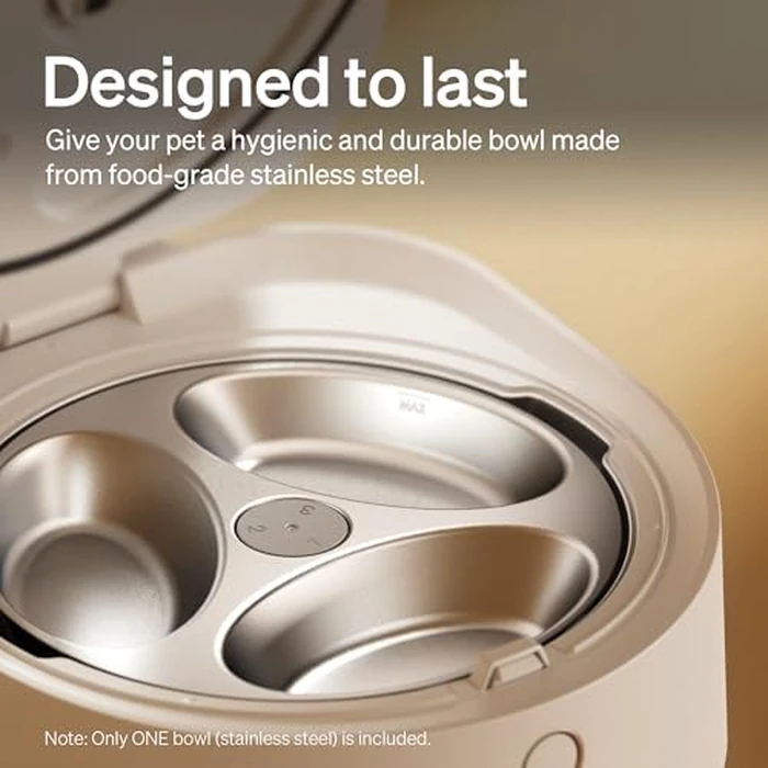 PETLIBRO Automatic Cat Feeder Wet Food with Stainless Steel Bowl 2 Packs, Refrigerated Auto Cat Feeder with Semiconductor Cooling, 3 Fresh Meals, App-Controlled Pet Food Dispenser, Easy to Clean by PETLIBRO - Image 7