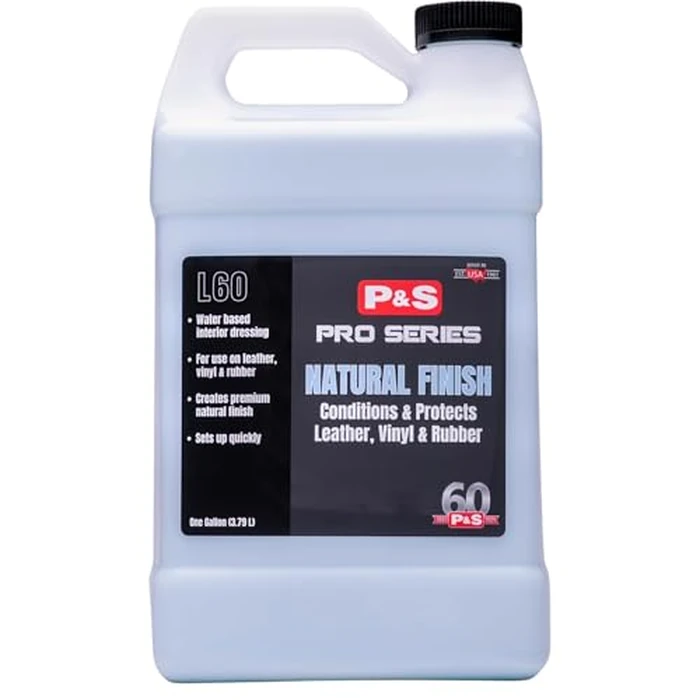 P & S PROFESSIONAL DETAIL PRODUCTS P&S Natural Finish Dressing - Low Gloss Interior & Exterior Vinyl and Rubber Protectant with UV Protection, Conditions, Preserves & Deodorizes - 1 Gallon by P & S PROFESSIONAL DETAIL PRODUCTS - Used - Like New condition - US$47.49
