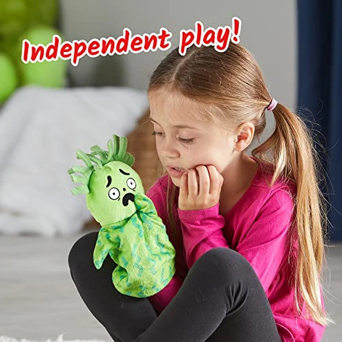 hand2mind Feelings Family Hand Puppets, Emotions Toys, Dramatic Play Therapy Toys for Counselors, Social Emotional Learning Activities, Calm Down Corner Supplies, Social Skills Activities for Kids by hand2mind - Image 3