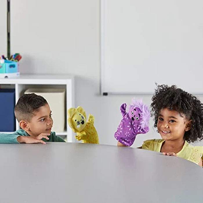 hand2mind Feelings Family Hand Puppets, Emotions Toys, Dramatic Play Therapy Toys for Counselors, Social Emotional Learning Activities, Calm Down Corner Supplies, Social Skills Activities for Kids by hand2mind - Image 9