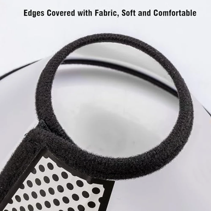 Depets Adjustable Recovery Pet Cone E-Collar for Cats Kittens Rabbits, Plastic Elizabeth Protective Collar Wound Healing Practical Neck Cover, Neck Girth 6.1 in by Depets - Image 6