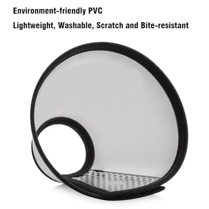 Depets Adjustable Recovery Pet Cone E-Collar for Cats Kittens Rabbits, Plastic Elizabeth Protective Collar Wound Healing Practical Neck Cover, Neck Girth 6.1 in by Depets - Image 7