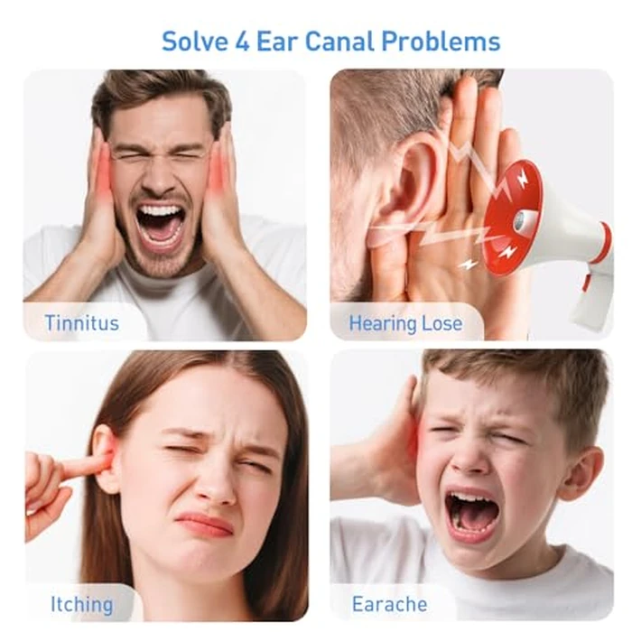 Ear Wax Removal-Electric Ear Cleaner, Retractable Ear Cleaning Kit, Safe Ear Wax Removal Tool, Effective Ear Irrigation Flushing System, Waterproof Ear Washer for Humans with 4 Pressure Modes by yakbio - Image 1