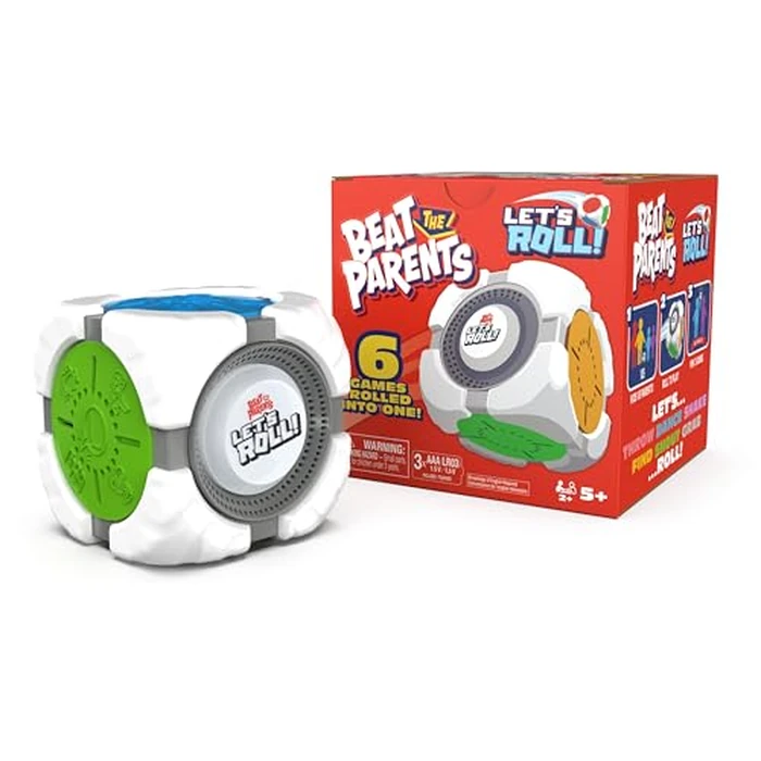 Spin Master Games, Beat The Parents: Let’s Roll, 6-in-1 Electronic Game Cube, Fun Activity for Kids, Family Game Night, Interactive Toy, 2-6 Players, for Ages 5 & Up by Spin Master Games - Used - Very Good condition - US$7.79
