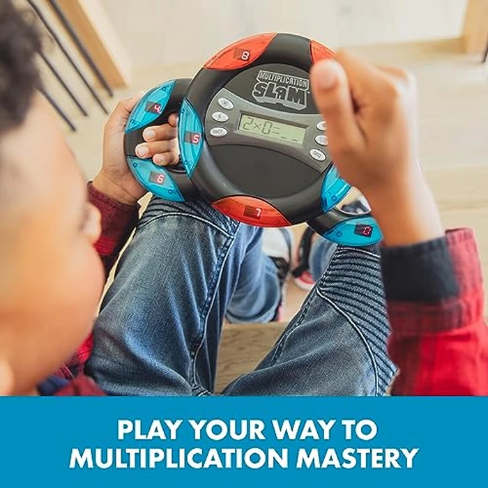 Educational Insights Multiplication Slam - 3rd Grade Math Games for Kids 8-12, Multiplication Learning Games for Kids, Handheld Electronic Math Game, Self-Teaching Elementary STEM Tools by Educational Insights - Image 2