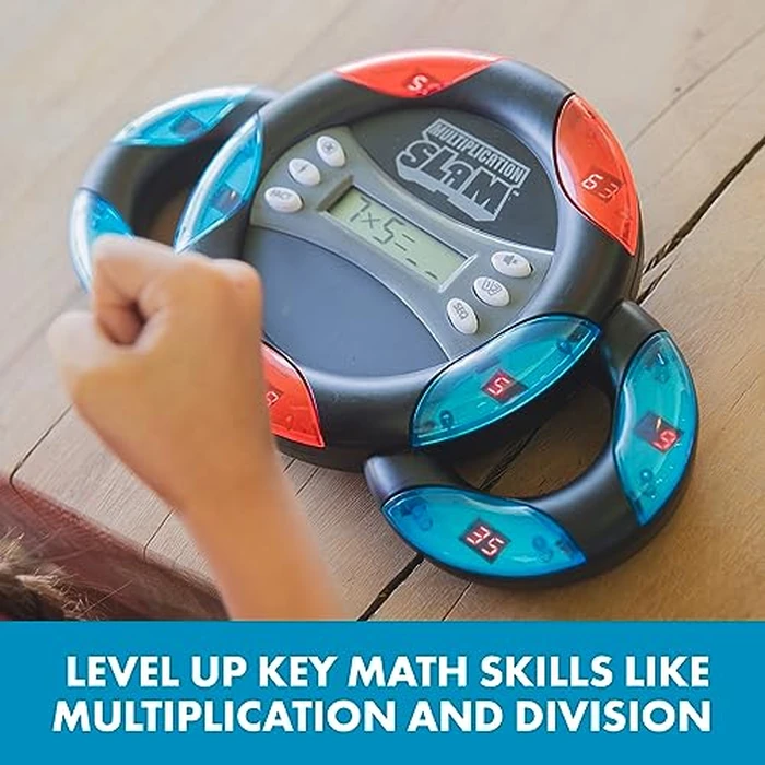 Educational Insights Multiplication Slam - 3rd Grade Math Games for Kids 8-12, Multiplication Learning Games for Kids, Handheld Electronic Math Game, Self-Teaching Elementary STEM Tools by Educational Insights - Image 4