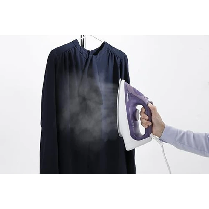 Panasonic NI-S630 Steam/Dry Iron, Ergonomic 1500W with Ceramic Soleplate and U-Shaped Groove, Auto Shut Off and Anti-Calc by Panasonic - Image 3