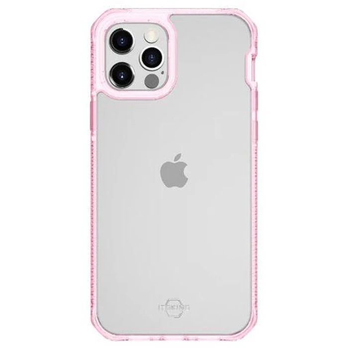 Itskins Hybrid Clear Phone Case for iPhone 12 Pro Max - Light Pink by Itskins - Image 1