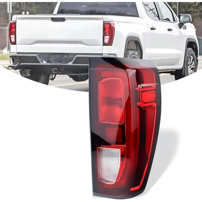 YEQSHNG Right Halogen Tail Light Compatible with 2019-2023 GMC Sierra 1500/2500 HD/3500 HD(Not Fit w/Factory LED Tail Light Models) Rear Tail Lamp Right Passenger Side 84565920 GM2801309 by YEQSHNG - Used - Like New condition - CA$113.97
