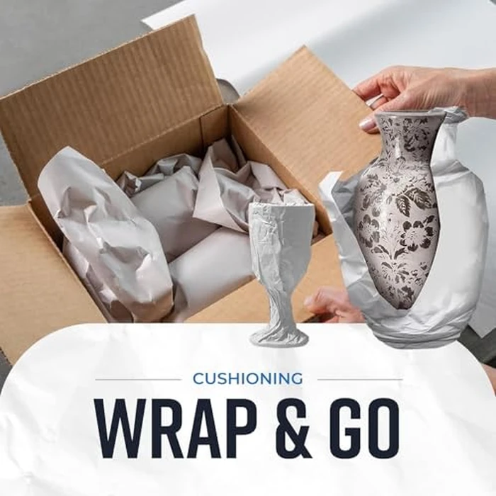 Bryco Goods Newsprint Packing Paper Sheets for Moving - 10lb - 320 Sheets of Newspaper Paper - Wrapping and Protecting Fragile Items, Box Filler, Shipping Supplies - 27" x 17" - Made in the USA by Bryco Goods - Image 2