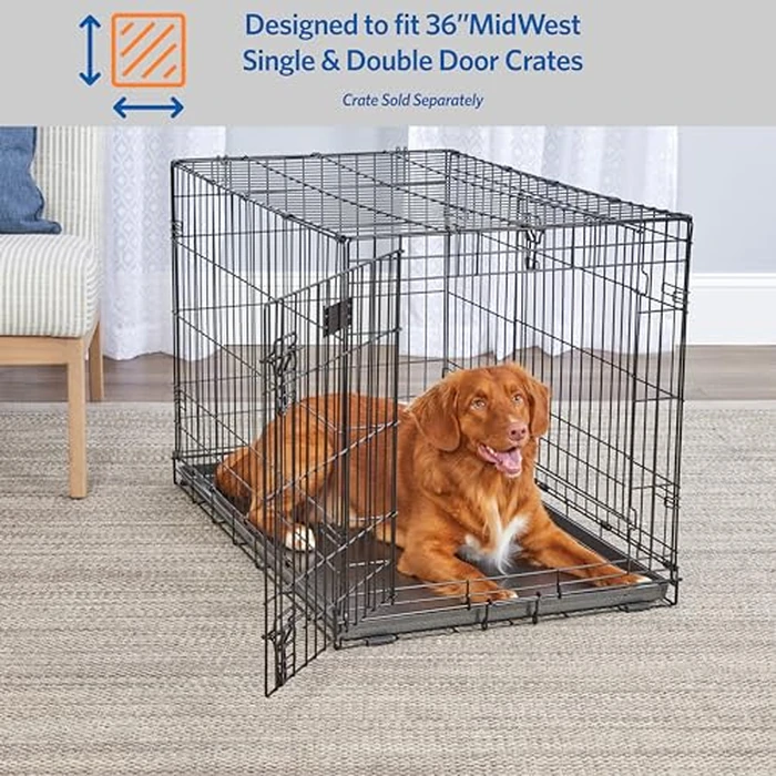 Midwest Homes for Pets Metal Dog Crate Replacement Pan; 36 inch by MidWest Homes for Pets - Image 3