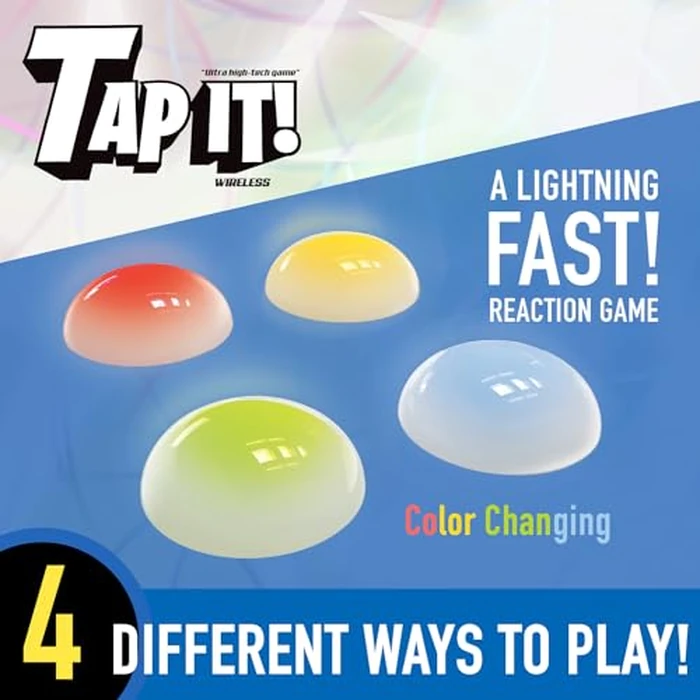 Fotorama Tap It Wireless Reaction Light Game, 4 Games in One Touch Play Set, Builds Hand-Eye Coordination Agility & Memory, Gifts for Kids Ages 6 & Up by Fotorama - Image 2