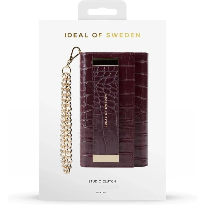 iDeal of Sweden Studio Clutch Wallet Phone Case for Apple iPhone 12 Pro Max - Plum Croco by iDeal of Sweden - Image 6