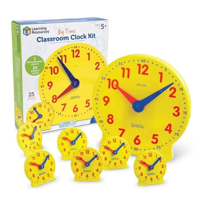 Learning Resources LER2102 Classroom Clock Kit by Learning Resources - Used - Acceptable condition - CA$39.11