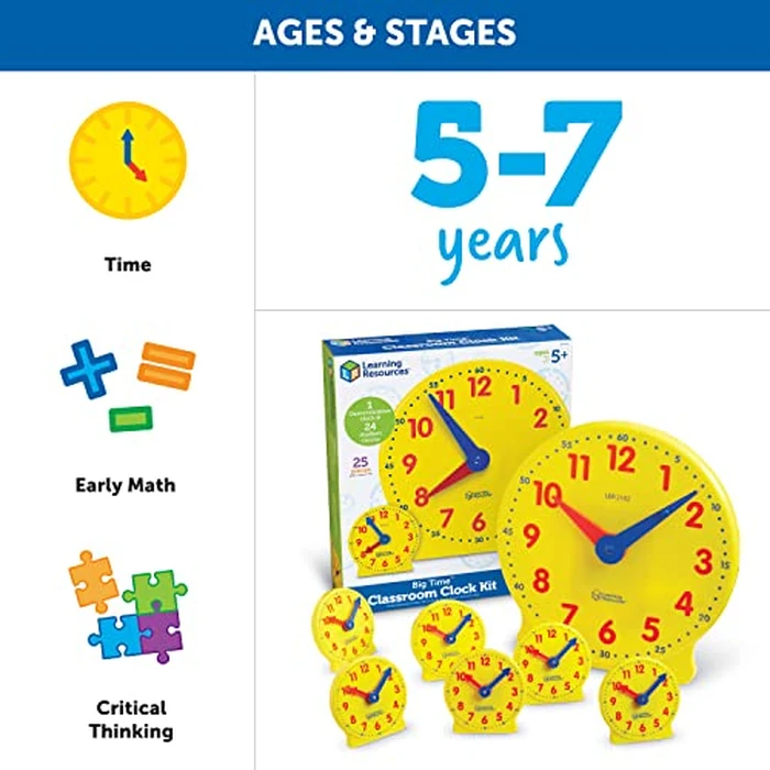 Learning Resources LER2102 Classroom Clock Kit by Learning Resources - Image 6