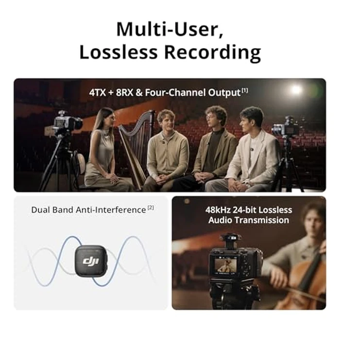 DJI Mic 3 (1 TX + 1 RX), Wireless Lavalier Mic for iPhone/Camera/Android, Ultralight, Extended Operating Time & Fast Charging, 400m Transmission, Noise Cancelling, Vlog, Streaming by DJI - Image 2