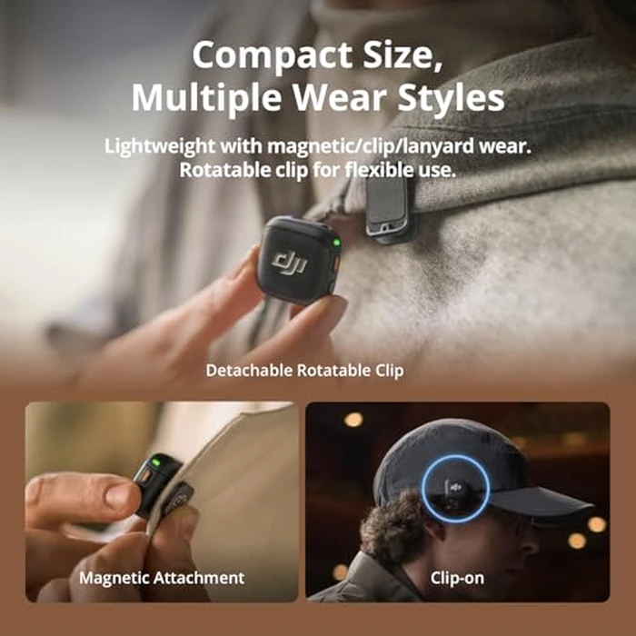 DJI Mic 3 (1 TX + 1 RX), Wireless Lavalier Mic for iPhone/Camera/Android, Ultralight, Extended Operating Time & Fast Charging, 400m Transmission, Noise Cancelling, Vlog, Streaming by DJI - Image 4