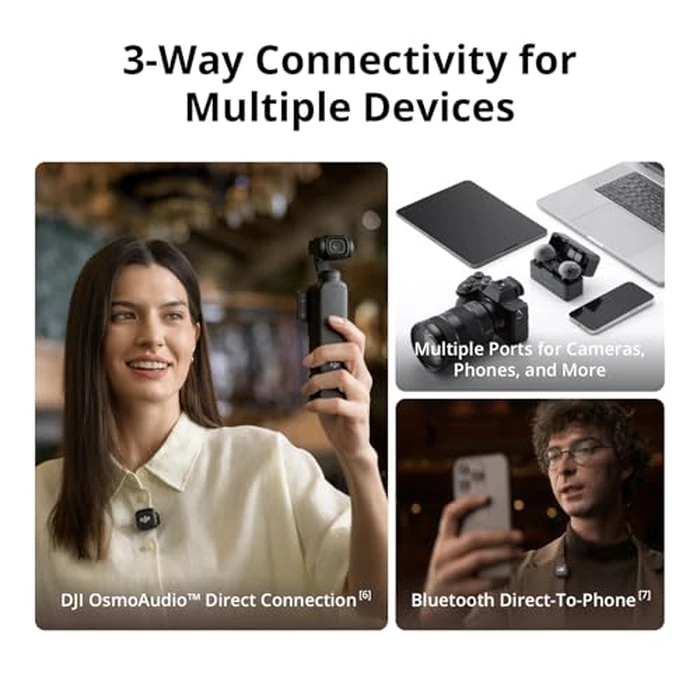 DJI Mic 3 (1 TX + 1 RX), Wireless Lavalier Mic for iPhone/Camera/Android, Ultralight, Extended Operating Time & Fast Charging, 400m Transmission, Noise Cancelling, Vlog, Streaming by DJI - Image 5