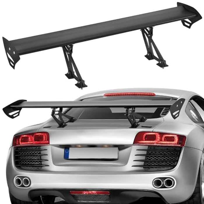VEVOR GT Wing Car Spoiler, 43.3 inch Universal Spoiler with Single Deck, Adjustable Lightweight Aluminum, Car Rear Spoiler Wing, Racing Spoiler BGW/JDM Drift Black by VEVOR - Used - Very Good condition - US$38.12