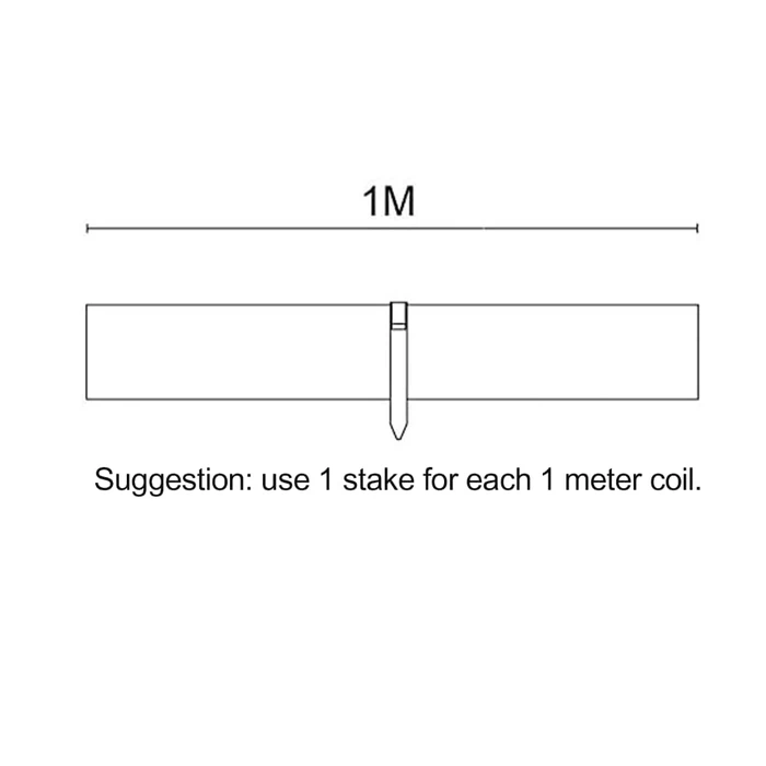 Amazon Basics Flexible Landscape Edging Coil for Garden Border, Flower Beds, Lawn and Pathways, 5 inch x 40ft, Brown, 10 Stakes by Amazon Basics - Image 6