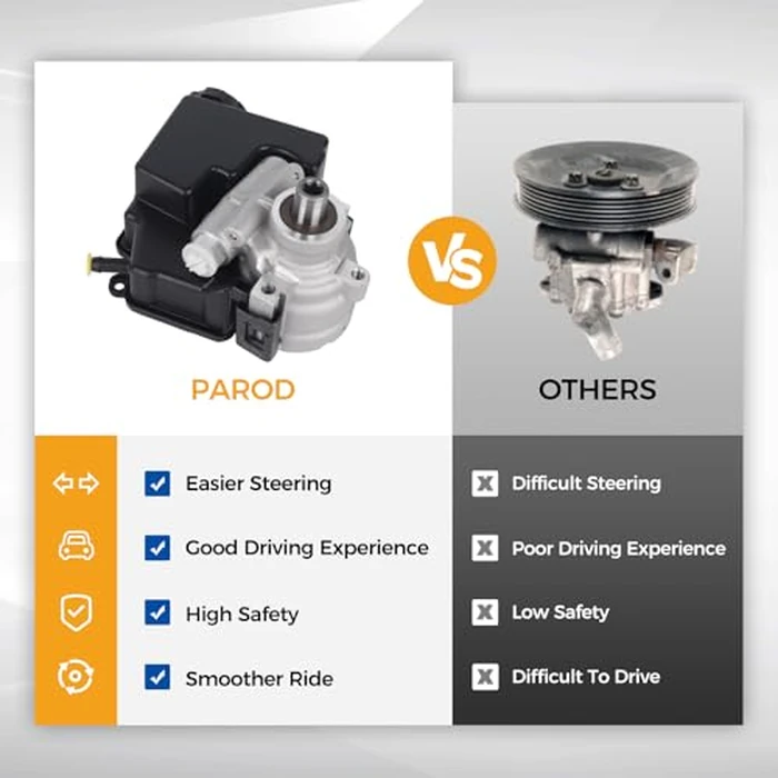 PAROD 2055982 Power Steering Pump Fit for 2005-2009 Buick Allure, LaCrosse, 2004-2005 Chevy Impala, Monte Carlo, 2004-2008 Pontiac Grand Prix, 3.8L V6; Reservoir Included; w/o Pulley by PAROD - Image 4