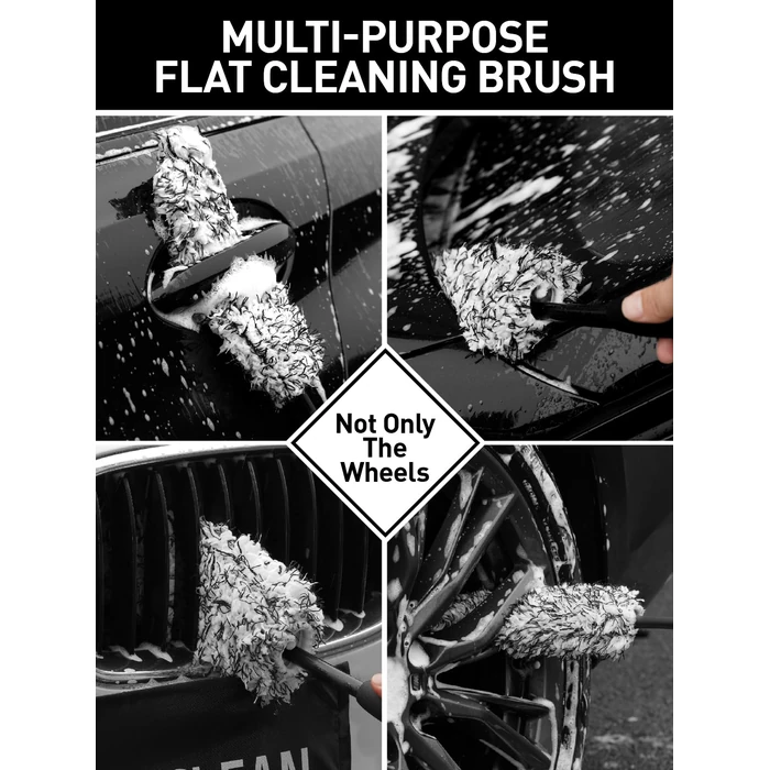 Fantasticlean 7PCS Car Wheel Cleaning Pro Kit, Tire Brush, Soft-bristled Rims Brush, Microfiber Bendable Brush, Double-Ended Detailing Brush, and Detailing Pads, Scratch-Free & Multipurpose by Fantasticlean - Image 7