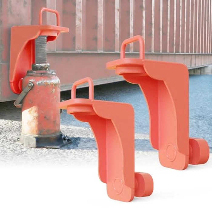 2 Pack Shipping Container Jack Lug,Heavy Duty Container Leveling Lifter with U-Shape Handle & Limiter, Booster Jack for Container Homes, Sea Can Leveling & Stabilization by Yoegowu - Used - Like New condition