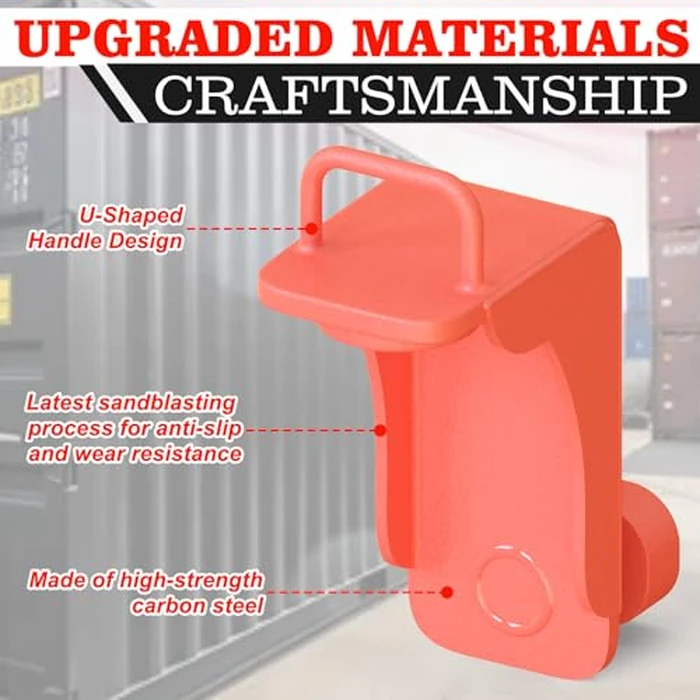 2 Pack Shipping Container Jack Lug,Heavy Duty Container Leveling Lifter with U-Shape Handle & Limiter, Booster Jack for Container Homes, Sea Can Leveling & Stabilization by Yoegowu - Image 4