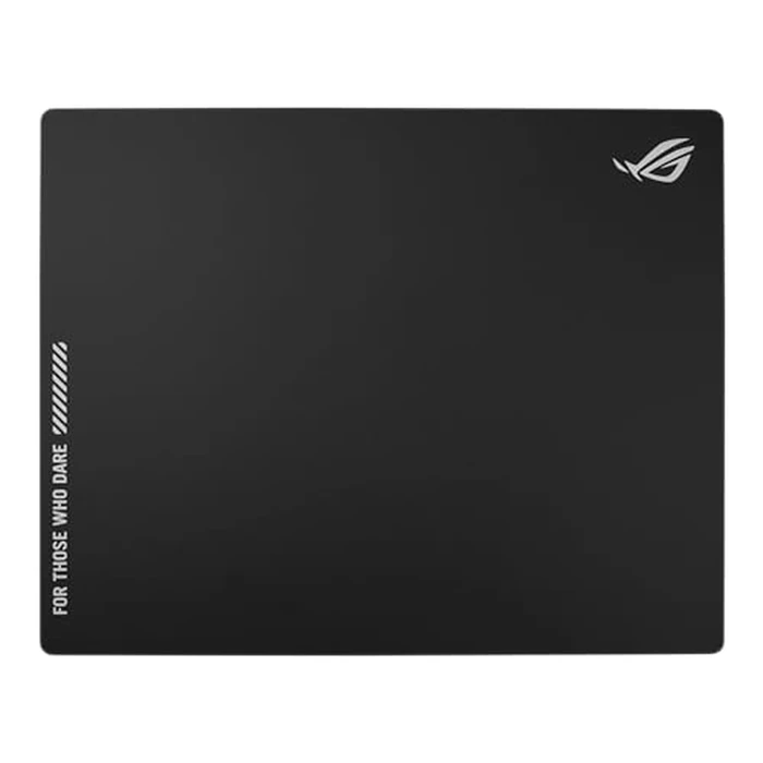 ASUS ROG Moonstone Ace L Glass Gaming Mouse Pad - 19.7” x 15.7”, Ultra-Smooth Matte Tempered Glass for Quiet Ultrafast Glides, Impact/Scratch Resistant, Easy to Clean, Anti-Slip Silicone Base - Black by ASUS - Image 1