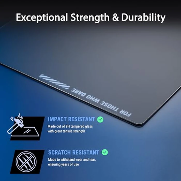 ASUS ROG Moonstone Ace L Glass Gaming Mouse Pad - 19.7” x 15.7”, Ultra-Smooth Matte Tempered Glass for Quiet Ultrafast Glides, Impact/Scratch Resistant, Easy to Clean, Anti-Slip Silicone Base - Black by ASUS - Image 5
