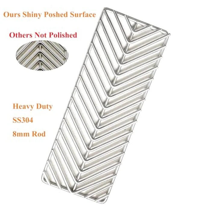 GRILLJOB 4 Pack V-Style Cooking Grate Stainless Steel 304 BBQ Grill Burners for Cal Flame Cal Flame P-Series, G-Series, and Convection Gas Grills by GRILLJOB - Image 2