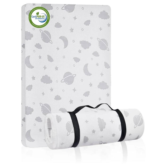 Lilian&Gema Pack and Play Mattress 38"x26"x1.5", Portable Mattress for Playpen, Pack N Play Mattress Topper, Soft Breathable and Waterproof Washable Cover for Baby Toddler by Lilian&Gema - Used - Very Good condition - US$34.19