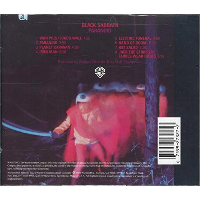 BLACK SABBATH - PARANOID by Warner Bros. - Image 2