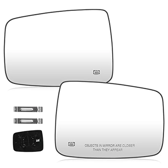 Youxmoto Side Mirror Glass for Dodge Ram 1500 2009-2017; Ram 2500 2010-2018, Driver Left and Passenger Right Side View Mirror Glass Heated, (w/o Towing Package, Not fits Towing Mirrors) by Youxmoto - Used - Very Good condition