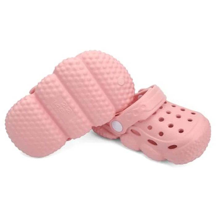 INMINPIN Baby Clogs Garden Shoes Newborn Infant Lightweight Breathable Beach Pool Sandals Non-Slip Baby Boys Girls Water Shower Summer Shoes Splay Naturally, Pink, 18-24 Months Infant by INMINPIN - Image 6