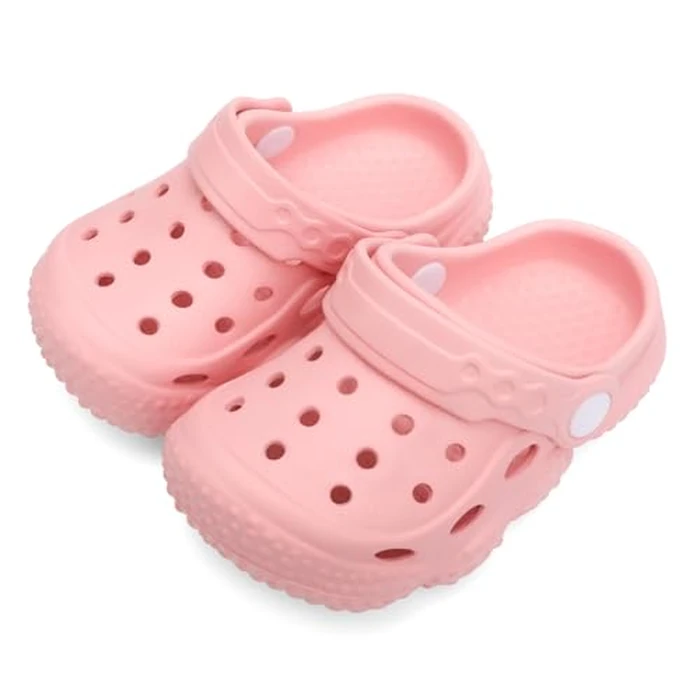 INMINPIN Baby Clogs Garden Shoes Newborn Infant Lightweight Breathable Beach Pool Sandals Non-Slip Baby Boys Girls Water Shower Summer Shoes Splay Naturally, Pink, 18-24 Months Infant by INMINPIN - Image 7