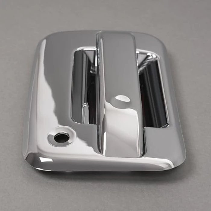 HECASA Exterior Outside Door Handle Cover Compatible with 2004-2014 Ford F-150 4 Door (W/O KeyPad, W/O Passenger Side Keyhole) Slivery ABS Plastic (4 Door Handle Cover+Tailgate Handle Cover) by HECASA - Image 4