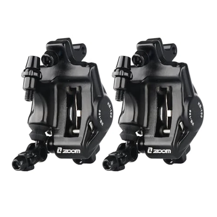 ZOOM Hydraulic Disc Brake Calipers: HB-100 MTB Bike Disc Brakes Front & Rear Caliper Set for Mountain, Road Bicycle and E-Bike-Black by ZOOM - Used - Like New condition