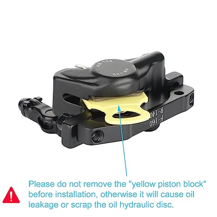 ZOOM Hydraulic Disc Brake Calipers: HB-100 MTB Bike Disc Brakes Front & Rear Caliper Set for Mountain, Road Bicycle and E-Bike-Black by ZOOM - Image 5