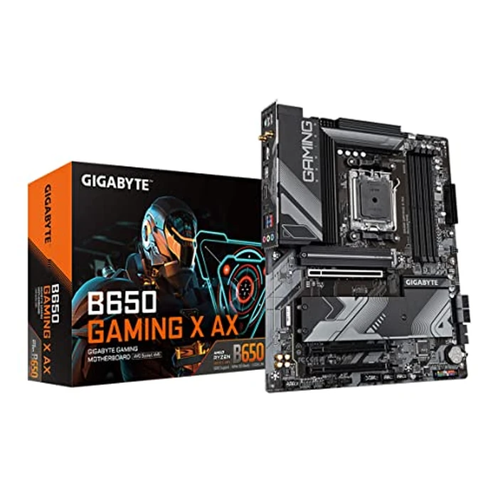 GIGABYTE B650 Gaming X AX AMD AM5 ATX Motherboard, Support Ryzen 9000/8000/7000, DDR5, 8+2+1 Power Phase, 3X M.2, PCIe 4.0, USB-C 3.2 Gen 2, WIFI6E, 2.5GbE, EZ-Latch, Q-Flash, RGB Fusion by GIGABYTE - Used - Like New condition